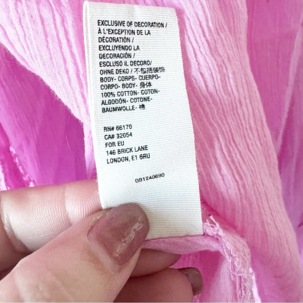 Free People Clemence Button Down in Pink - Picture 9 of 15